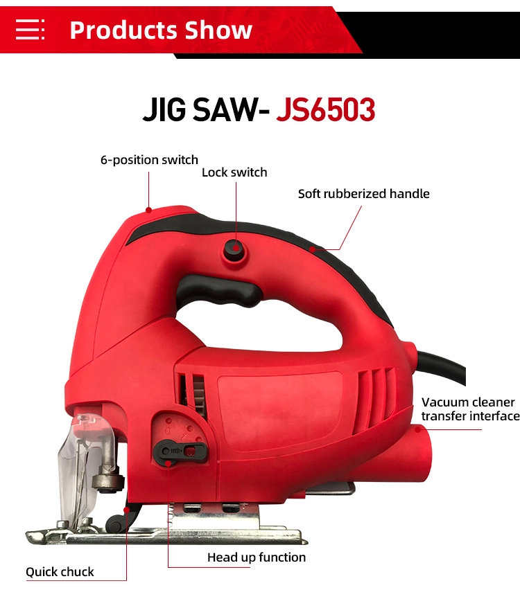 65mm Hot Sale Inidan Jig Saw 710W with Laser