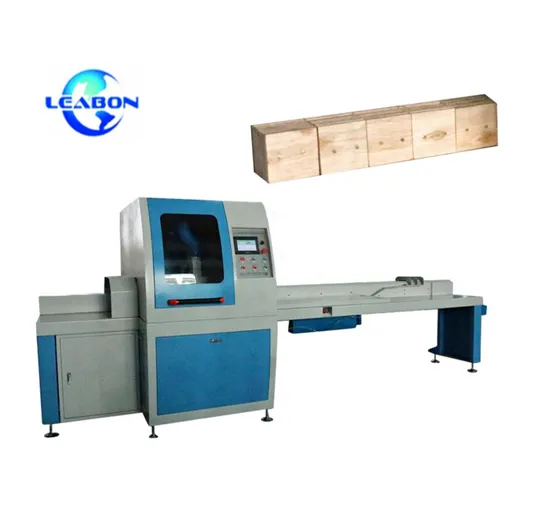 Máquina de sierra de corte de bloques de madera CNC