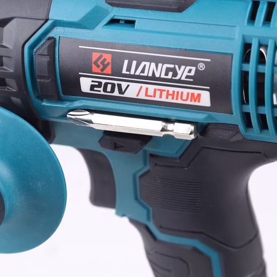 Kit combinado de herramientas eléctricas Liangye 18V Taladro de impacto inalámbrico con batería recargable y taladro percutor