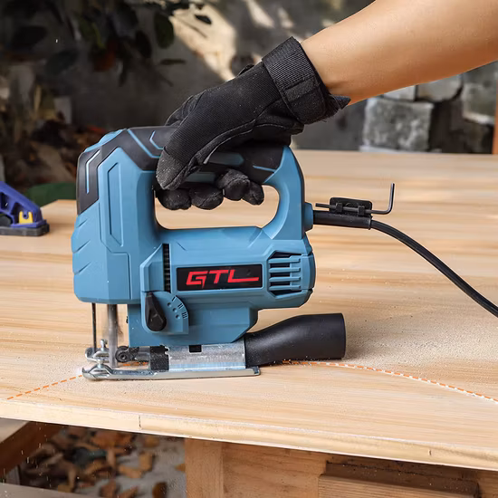 Rompecabezas de péndulo de 80 mm 710W Herramientas de corte de madera Sierra de calar de velocidad variable (JS00580)