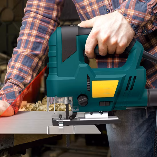 600W Curva eléctrica Jigsaw Carpintería Péndulo Jig Saw (JS016-65)